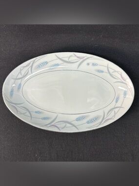 Valmont China 'Royal Wheat' 9 1/2" Oval Serving Platter, Vintage